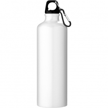 Logo trade promotional items image of: Oregon 770 ml RCS certified recycled aluminium water bottle with carabiner